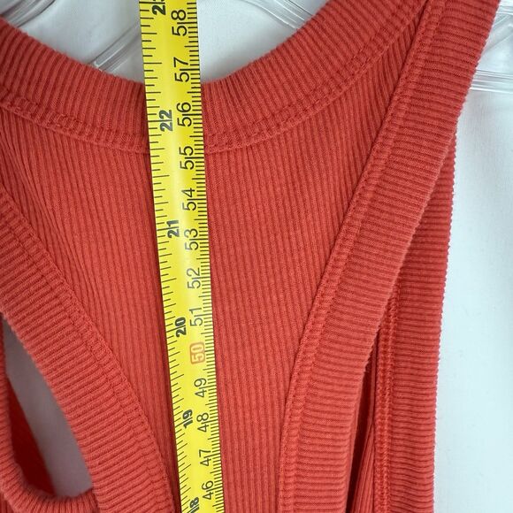Old Navy Active Womens Size M Racerback Tank Top Orange Athletic Stretch - Picture 12 of 13